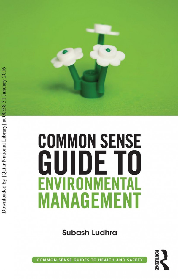 Common Sense Guide To Environmental Management Subash Ludhra