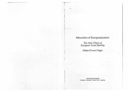 Minorities Of Europeanization Hakan Ovunc Ongur