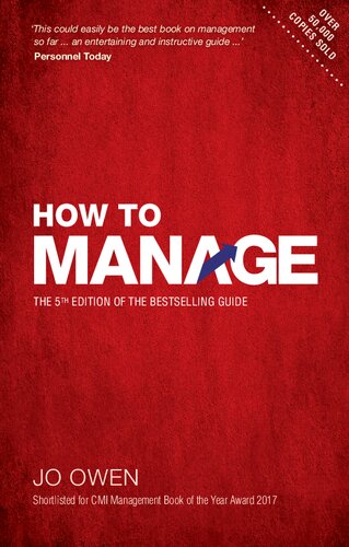 How To Manage The Definitive Guide To Effective Management 5th Edition 5th Edition Jo Owen