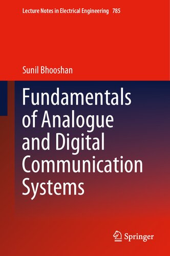 Fundamentals Of Analogue And Digital Communication Systems Sunil Bhooshan