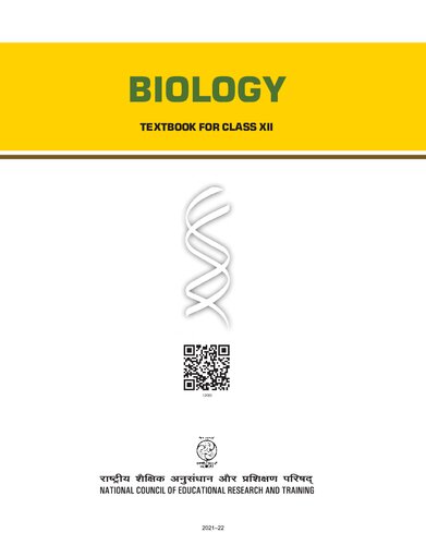 Biology 12 Textbook For Class Xii New Delhi National Council Of Educational Research And Training