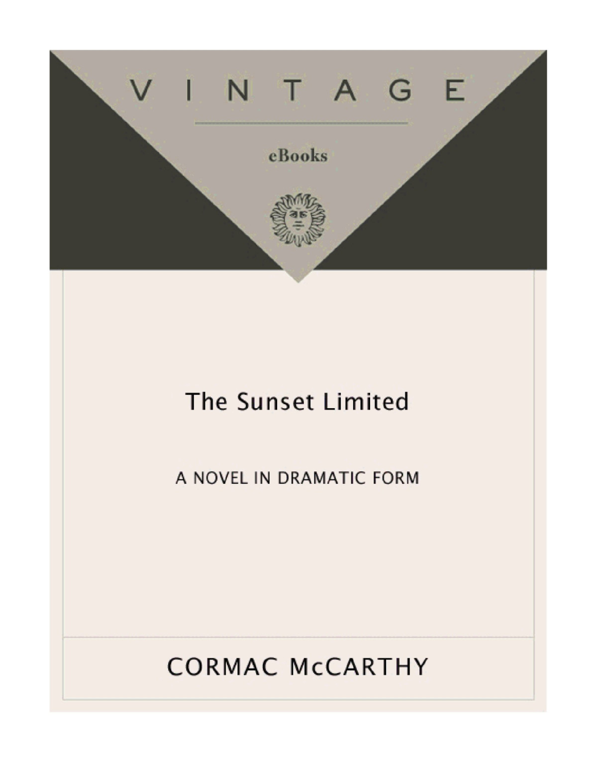 The Sunset Limited Cormac Mccarthy