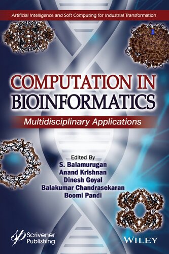 Computation In Bioinformatics S Balamurugan Anand T Krishnan