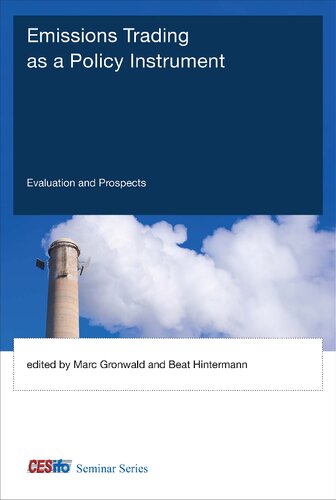 Emissions Trading As A Policy Instrument Evaluation And Prospects Illustrated Marc Gronwald