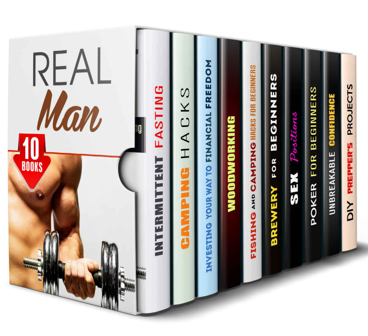 Real Man Box Set 10 In 1 Sport Investing Woodworking Camping Fishing Brewery Sex Psychology And Much More Hansen