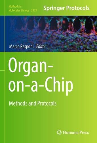 Organonachip Methods And Protocols 1st Edition Marco Rasponi Ed