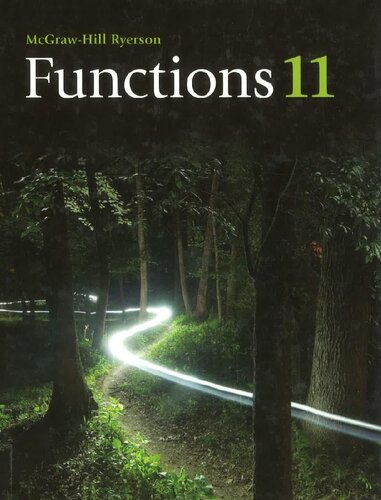 Functions 11 1st Edition Mcgrawhill Ryerson