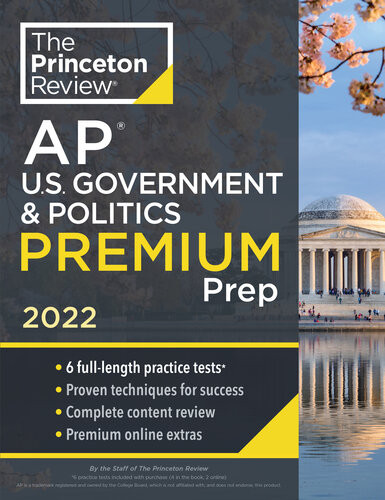 Princeton Review Ap Us Government Politics Premium Prep 2022 6 Practice Tests Complete Content Review Strategies Techniques 2022 College Test Preparation The Princeton Review