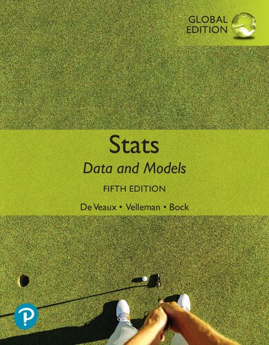 Stats Data And Models 5th Global Edition 5thglobal Richard D De Veaux