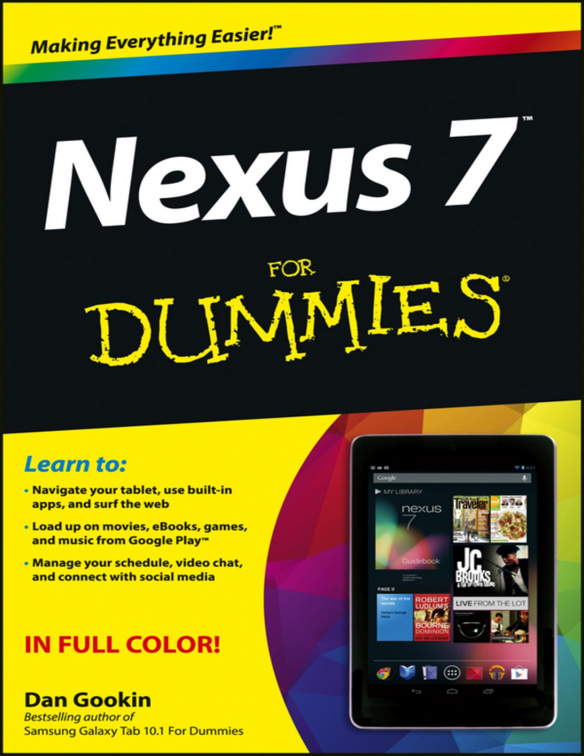 Nexus 7 For Dummies Google Tablet Dan Gookin