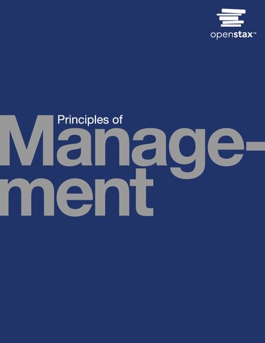 Principles Of Management By Openstax Hardcover Version Full Color 1st Edition Openstax