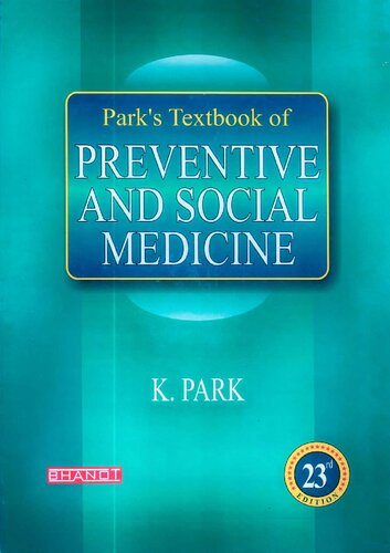 K Park Parks Textbook Of Preventive And Social Medicinebanarsidas Bhanot 2015 23th 25th Edition Banarsidas Bhanot K Park