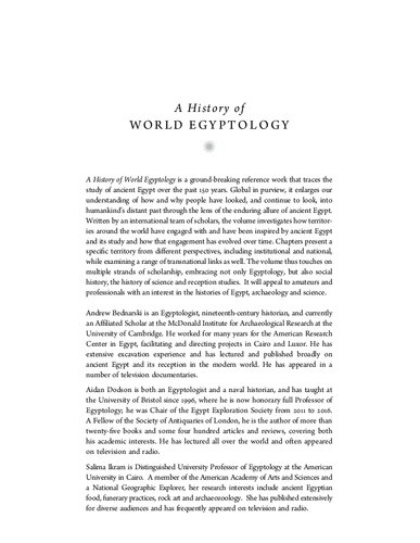 A History Of World Egyptology Andrew Bednarski Aidan Dodson Salima Ikram