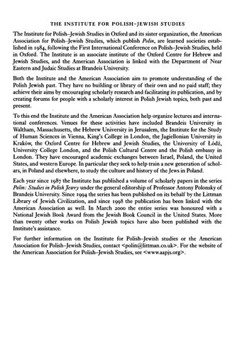 Social And Cultural Boundaries In Premodern Poland Antony Polonsky Magda Teter Adam Teter