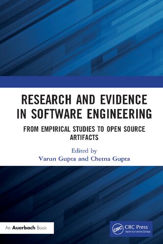 Research And Evidence In Software Engineering From Empirical Studies To Open Source Artifacts 1st Edition Varun Gupta