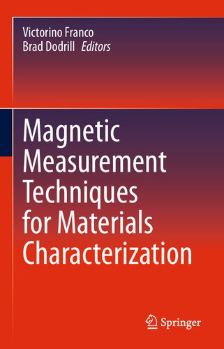 Magnetic Measurement Techniques For Materials Characterization 1st Ed 2021 Victorino Franco Editor