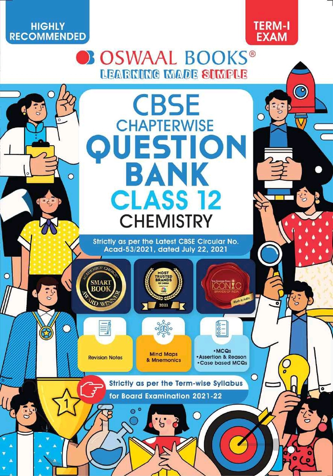 Oswaal Cbse Mcqs Chapterwise For Term I Ii Class 12 Chemistry For 202122 Exam Oswaal Editorial Board