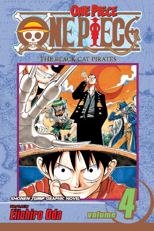 One Piece Vol 4 The Black Cat Pirates Eiichiro Oda