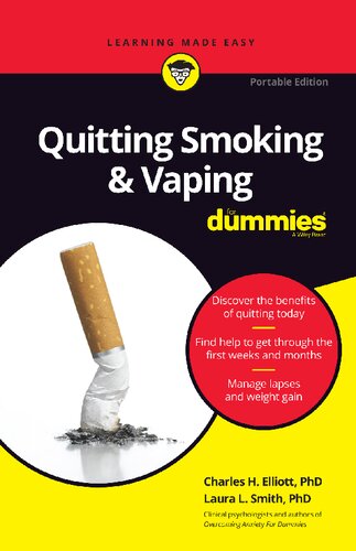 Quitting Smoking Vaping For Dummies Pocket Edition Charles H Elliott