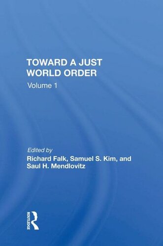 Toward A Just World Order Richard Falk