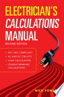 Electricians Calculations Manual Second Edition 2nd Edition Fowler