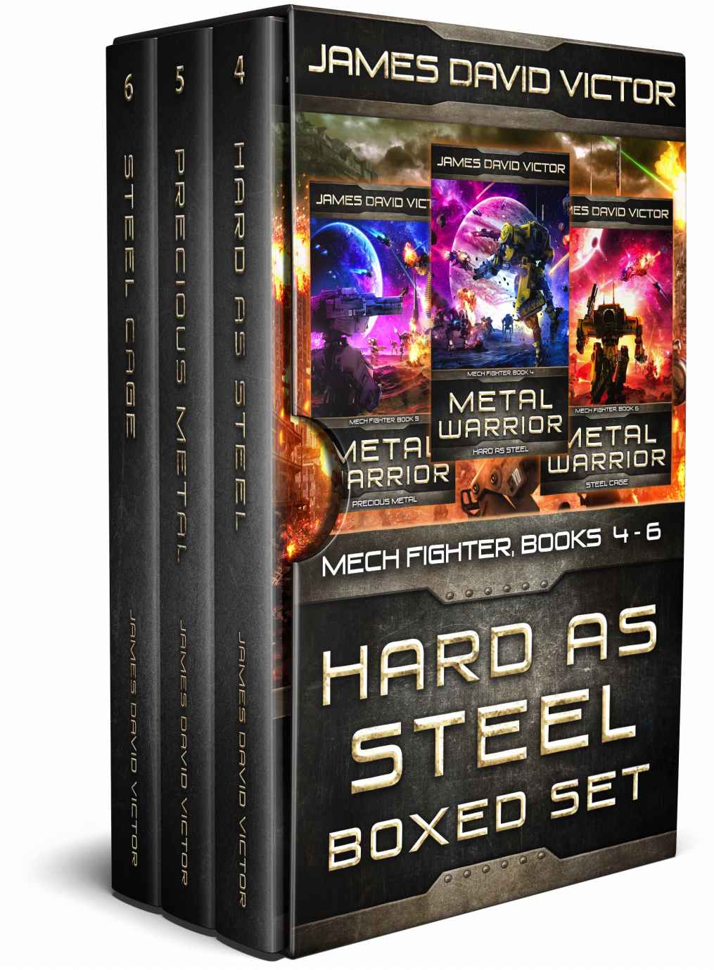 Hard As Steel Boxed Set Mech Fighter Books 4 6 James David Victor