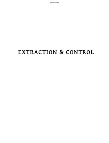 Extraction Control Studies In Honor Of Matthew W Stolper Charles E Jones Ed