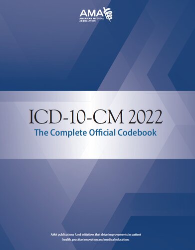 Icd10cm 2022 The Complete Official Codebook With Guidelines 1st Edition American Medical Association