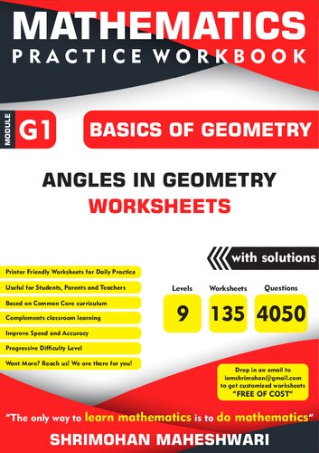 Mathematics Practice Workbook Basics Of Geometry Angles In Geometry Shrimohan Maheshwari