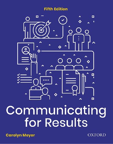 Communicating For Results A Canadian Students Guideisbn9780199001316 Carolyn Meyer