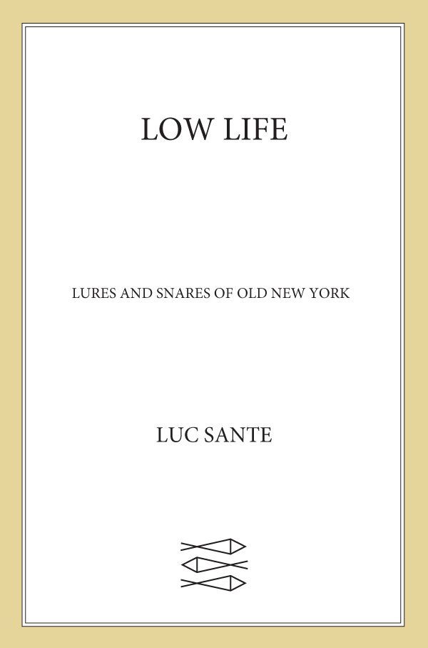 Low Life Lures And Snares Of Old New York Luc Sante
