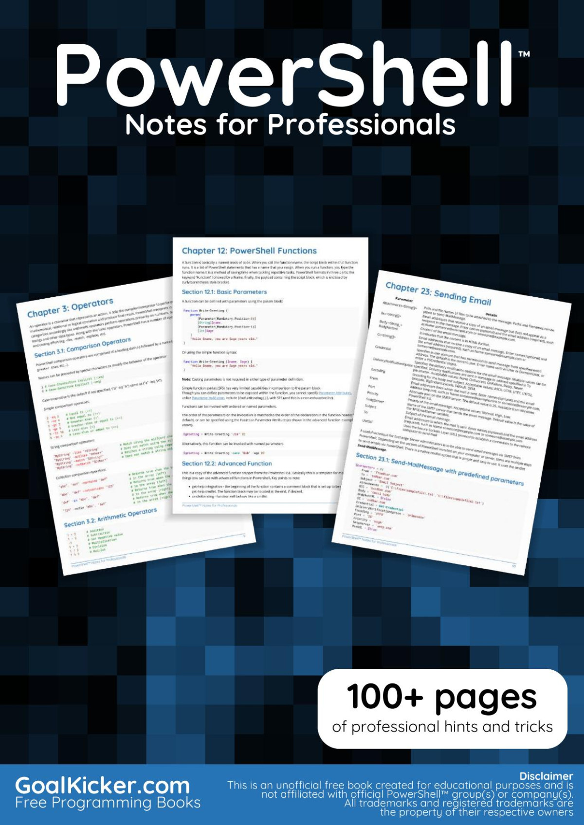 Powershell Notes For Professionals Goalkickercom Stack Overflow Documentation