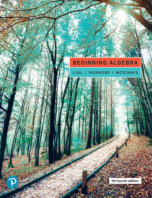 V20 20 For Beginning Algebra 13e Margaret L Lial John Hornsby Terry Mcginnis Lial