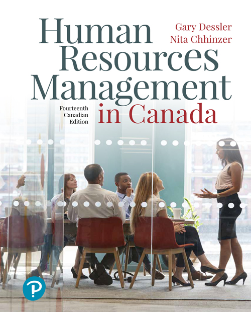 Human Resources Management In Canada Fourteenth Canadian Edition 14e Gary Dessler Nita Chhinzer Dessler