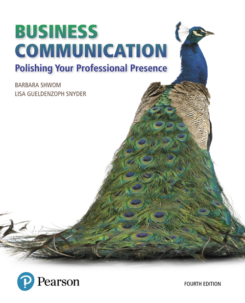 Business Communication Polishing Your Professional Presence Fourth Edition 11th Edition Barbara G Shwom Lisa Gueldenzoph Snyder