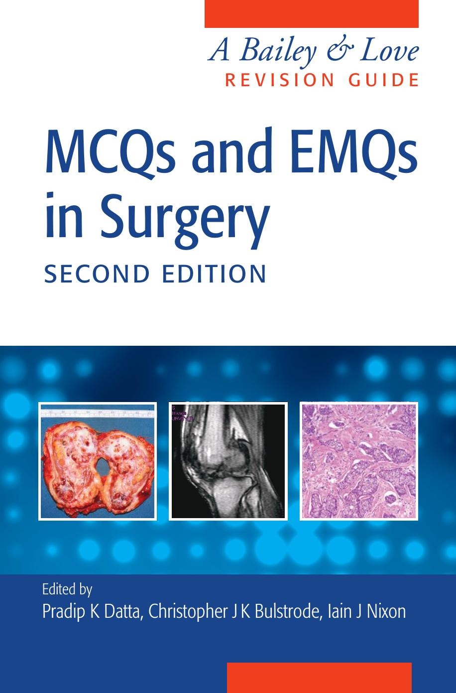 Mcqs And Emqs In Surgery Datta Pradip Bulstrode Christopher John