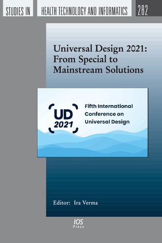 Universal Design 2021 From Special To Mainstream Solutions 282 I Verma