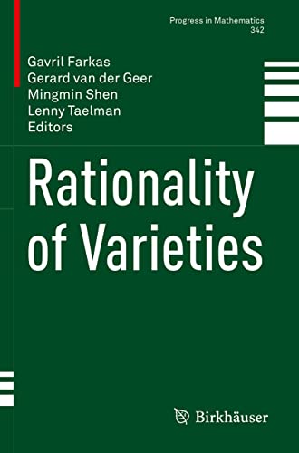Rationality Of Varieties Farkas G Van Der Geer G Shen M Taelman