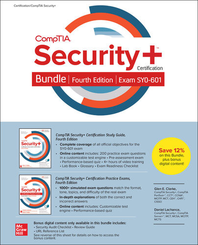 Comptia Security Certification Bundle Fourth Edition Exam Sy0601 4th Edition Glen Clarke