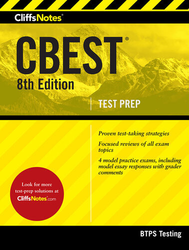 Cliffsnotes Cbest 8th Edition Eighth Edition Revised Edition Btps Testing