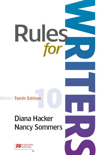 Rules For Writers Diana Hacker Nancy Sommers