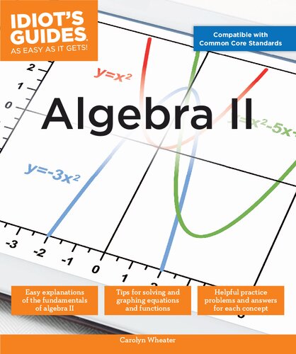 Algebra Ii Idiots Guides Carolyn Wheater