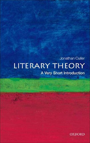 Literary Theory A Very Short Introduction 2e Very Short Introductions 2nd Edition Jonathan Culler