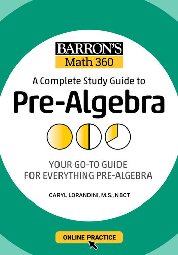 Barrons Math 360 A Complete Study Guide To Prealgebra With Online Practice Caryl Lorandini