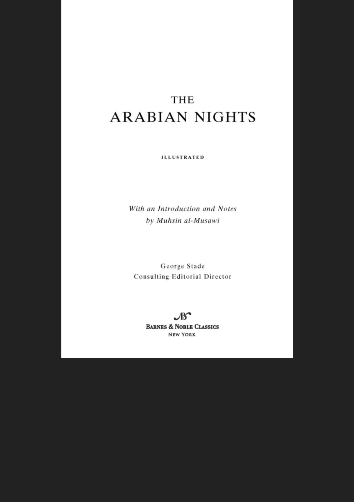 Arabian Nights Anonymous Anonymous