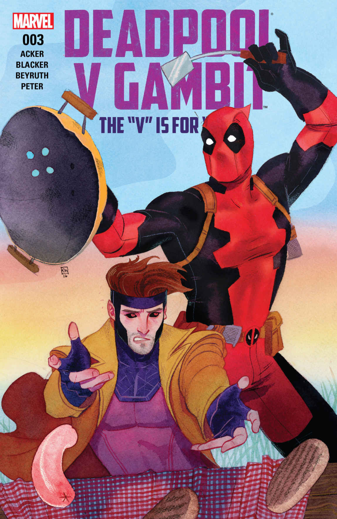 Deadpool V Gambit 2016 3 Of 5 Ben Acker Acker Ben