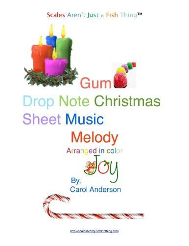 Christmas Carol Sheet Music Gum Drop Notes Melodies Carol Anderson Anderson