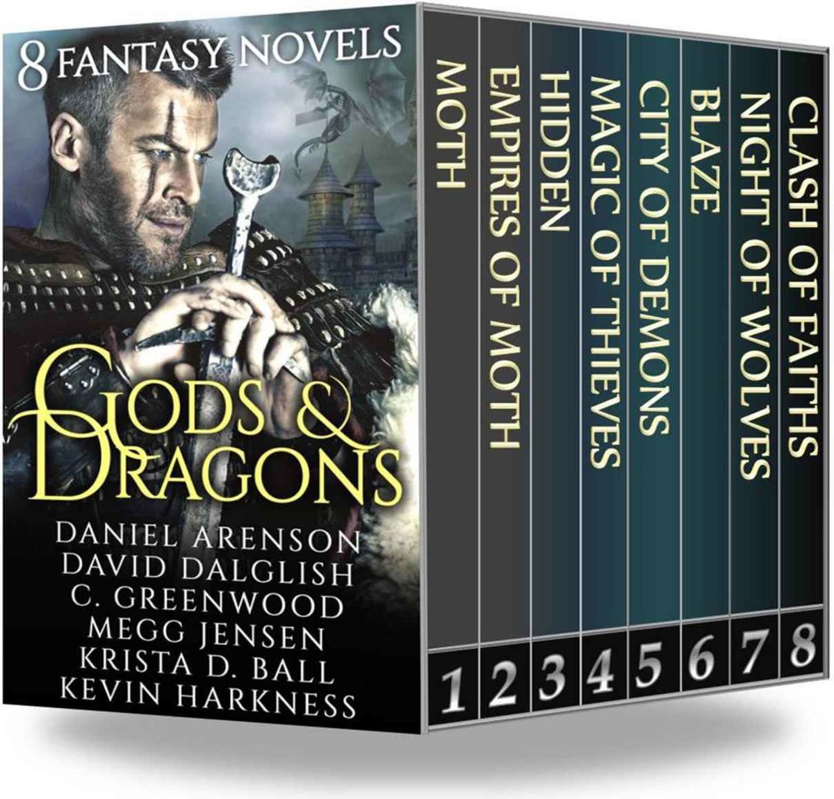 Gods Dragons 8 Fantasy Novels 1st Edition Various Authors