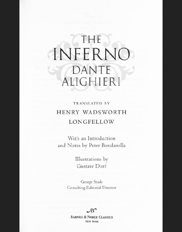 Inferno The Divine Comedy I Dante Alighieri Alighieri Dante