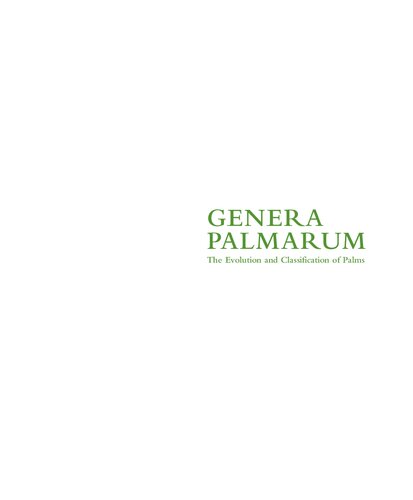Genera Palmarum 2nd Edition John Dransfield
